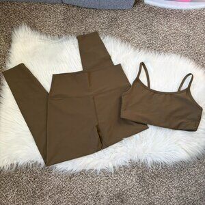 Sage Collective Army Green Activewear Set Women's Medium